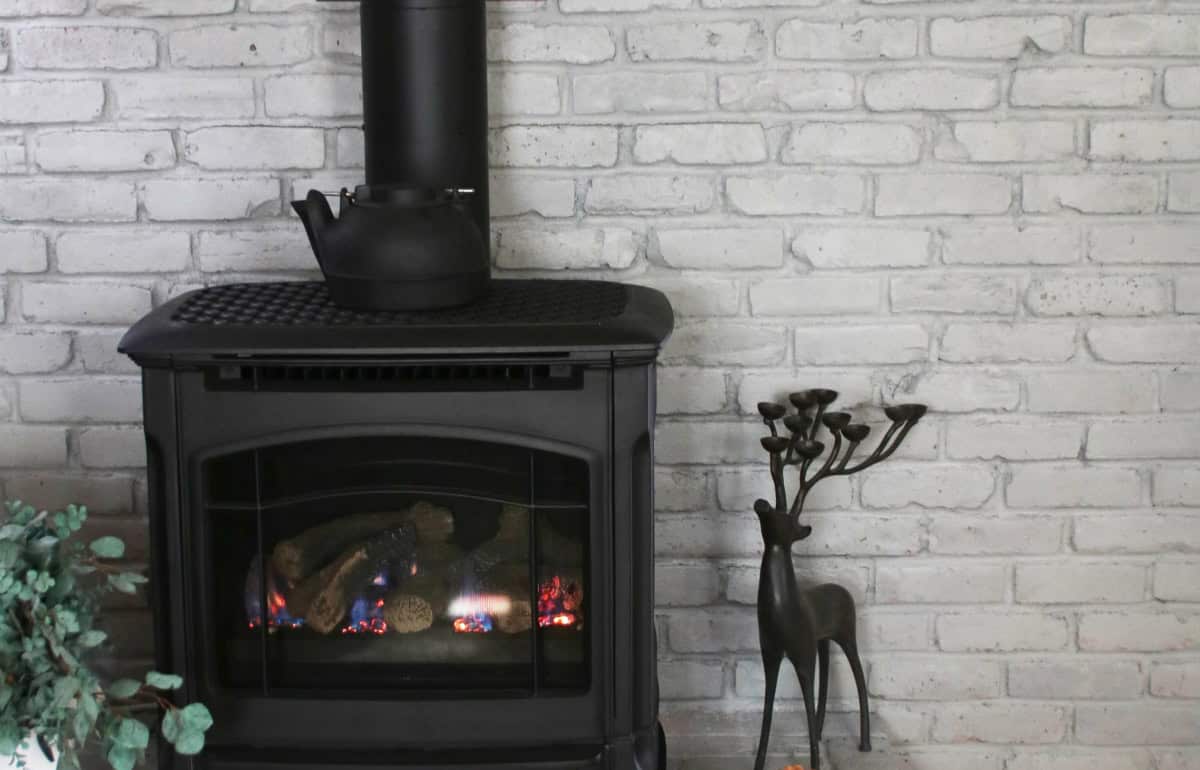 Brick fireplace painting in Westminster CO